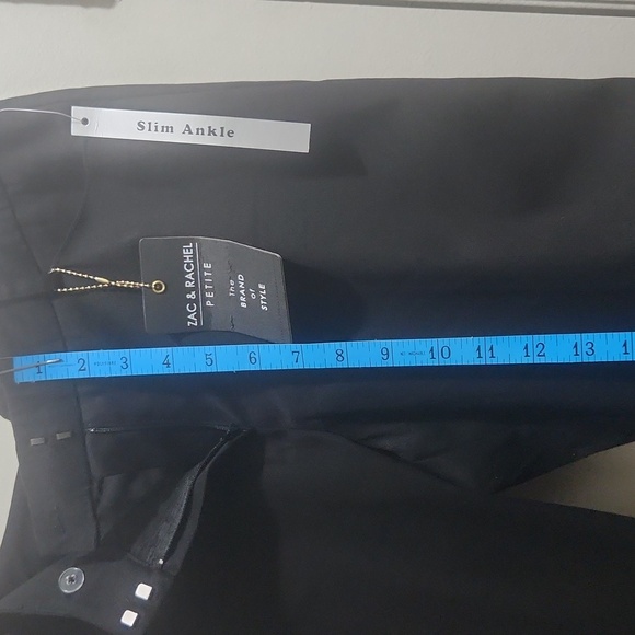 Zac & Rachel Petite Slim Ankle Black Pant NWT 8P - Picture 6 of 14